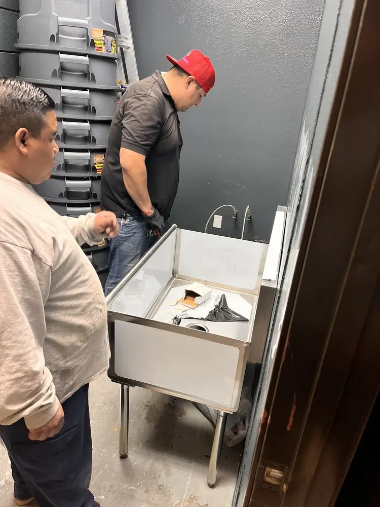 Commercial plumbing and sink installation in Harvard